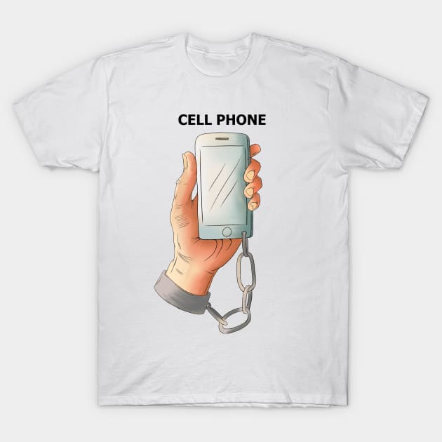 CELL PHONE T-Shirt by Elsieartwork